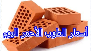 أسعار الطوب الأحمر اليوم