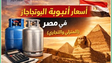 أسعار أنبوبة البوتاجاز اليوم في مصر